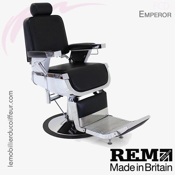 Emperor fauteuil barbier noir REM