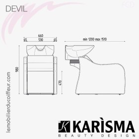BACS DE LAVAGE - DEVIL (Dimensions) Karisma 