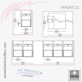 BACS DE LAVAGE - PRIVATUS Dimensions Nelson Mobilier
