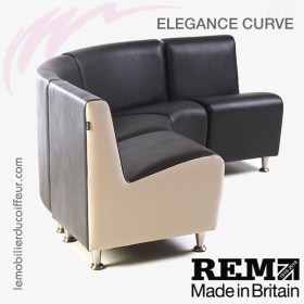 Fauteuil d'Attente | ELEGANCE Angle + droit bi-color | REM
