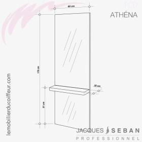 ATHENA (Dimensions) | Coiffeuse | Jacques SEBAN