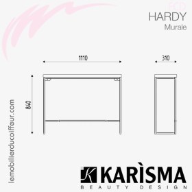 HARDY Murale (Dimensions) | Coiffeuse | Karisma