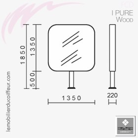 IPURE (Dimensions) | Coiffeuse | NELSON Mobilier