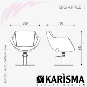 FAUTEUIL DE COUPE - BIG APPLE 2 (Dimensions) Karisma