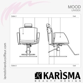 FAUTEUIL DE COUPE - MOOD-UNISEX (Couleurs) Karisma