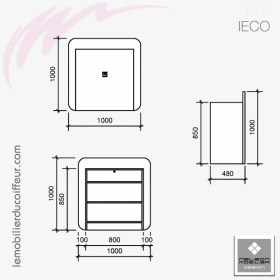 IECO (Dimension) | Meuble de caisse | Nelson mobilier