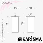 COLONNE DE LAVAGE - COLLINS (Dimensions) Karisma