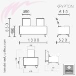 Chauffeuse d'Attente | KRYPTON (Dimensions) | NELSON mobilier