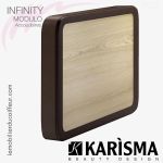 BACS DE LAVAGE -  INFINITY Accoudoir bois Karisma