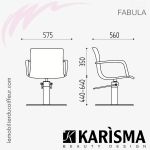 FAUTEUIL DE COUPE -  FABULA (Dimensions) Karisma