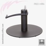 Base ronde en acier noir mate avec pompe hydraulique blocable - Nelson Mobilier