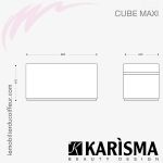 CUBE MAXI | Pouf d'attente (Dimensions) | Karisma