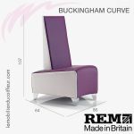 Fauteuil d'Attente | BUCKINGHAM Angle (Dimensions) | REM