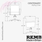 Fauteuil de coupe | Centenary (Dimensions) REM