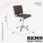 SALSA (Dimensions) | Tabouret de beauté | REM