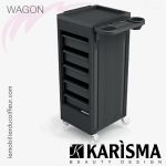 WAGON Noir ouvert | Table de service | Karisma