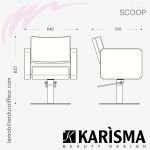 FAUTEUIL DE COUPE - SCOOP (Dimensions) Karisma